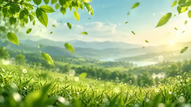 Zielony krajobraz i natura